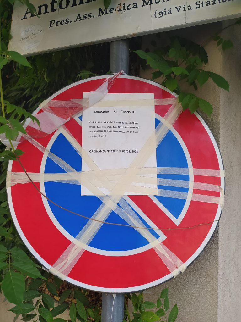 lavori stradali catona