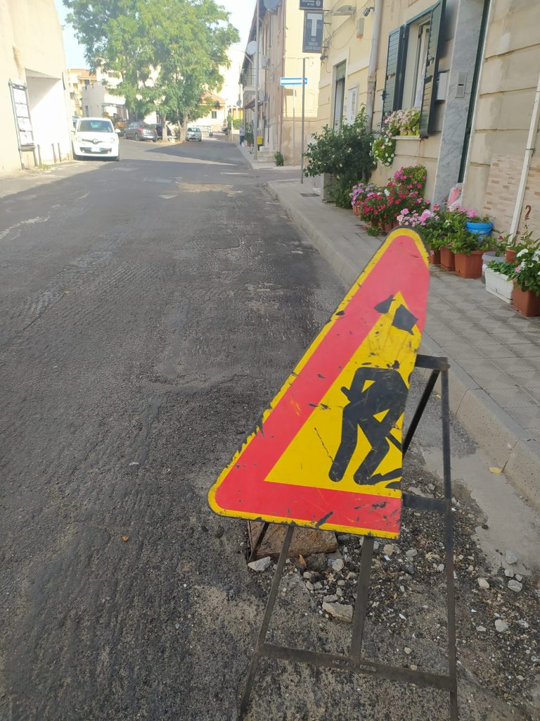 lavori stradali catona