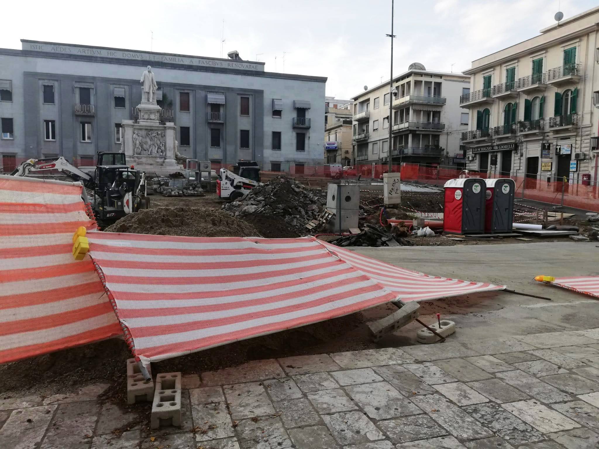 recinzione cantiere piazza de nava