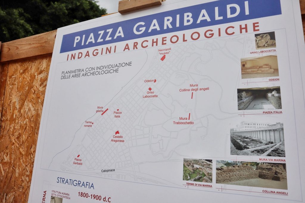 scavi piazza garibaldi reggio