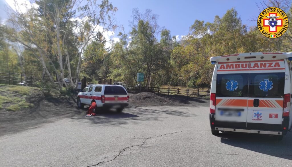 Ambulanza sull'Etna