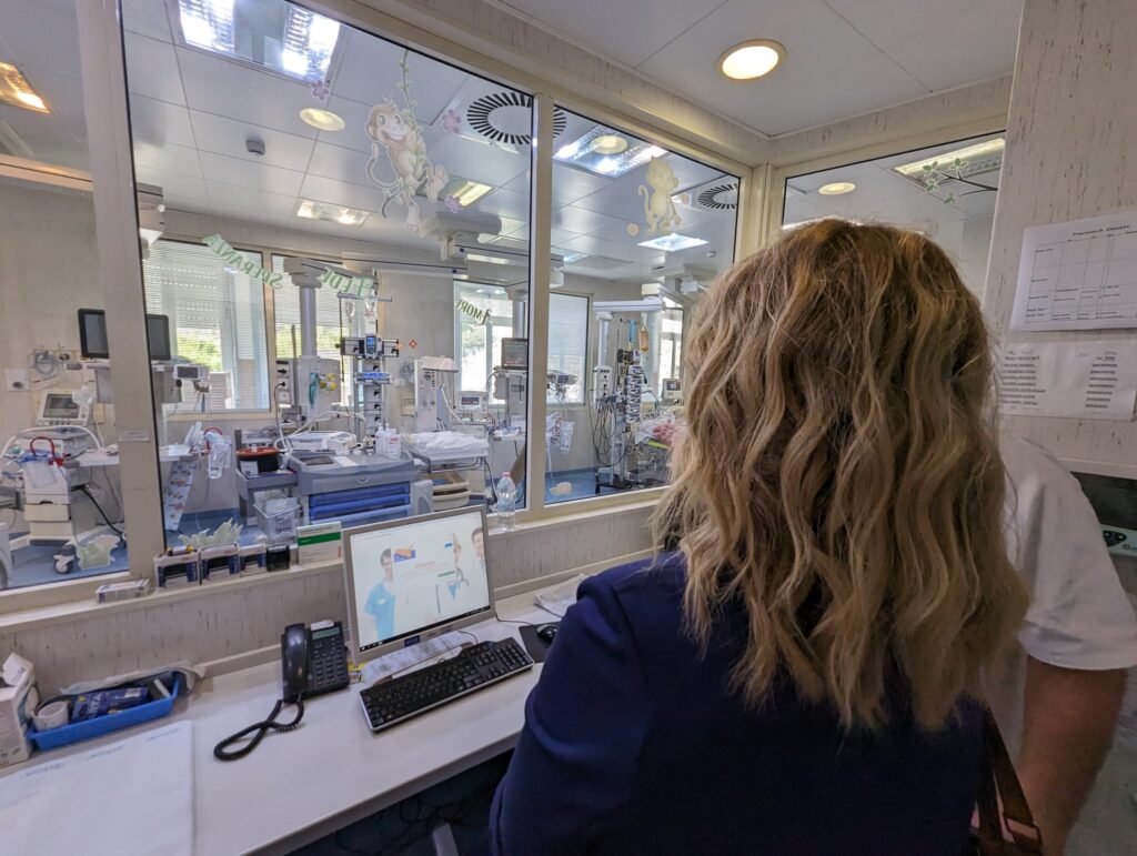 Dafne Musolino in visita Centro di Cardiochirurgia Pediatrica