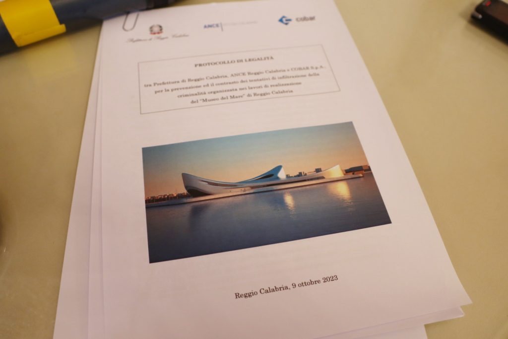 Firma protocollo museo mare reggio calabria