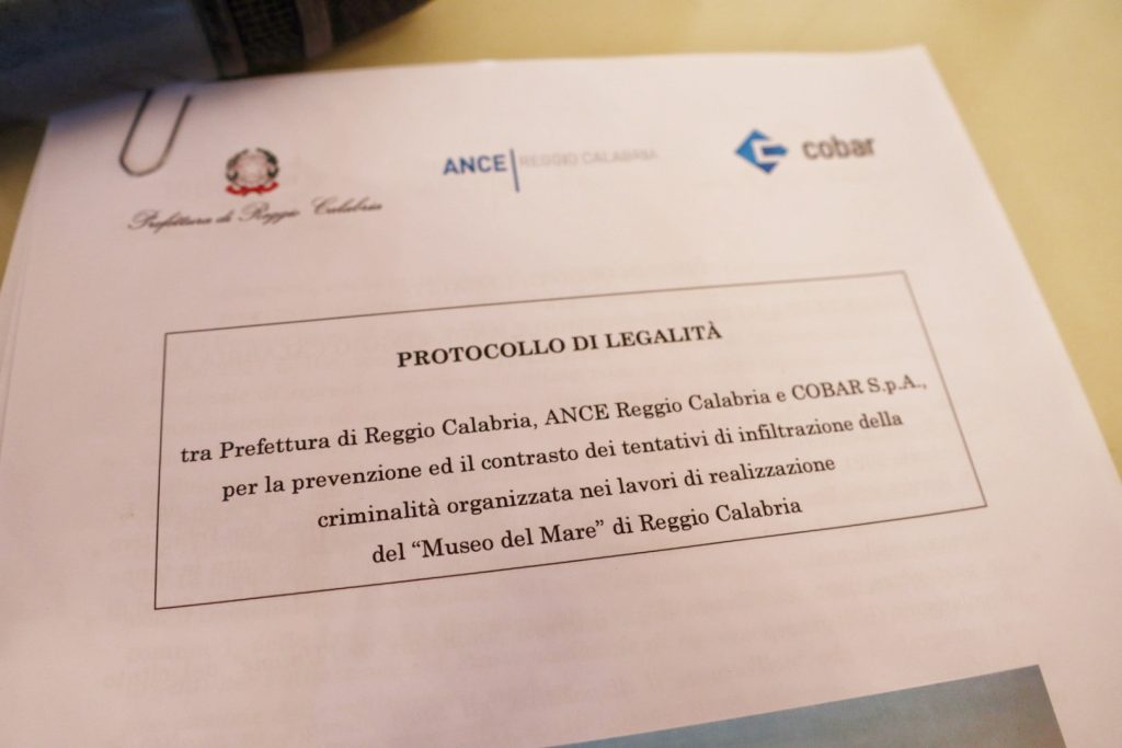 Firma protocollo museo mare reggio calabria