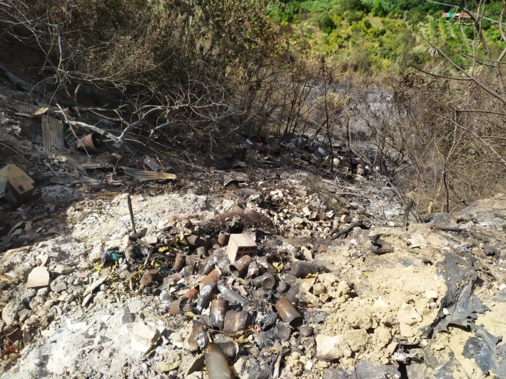 Località Puzzo dopo il rogo