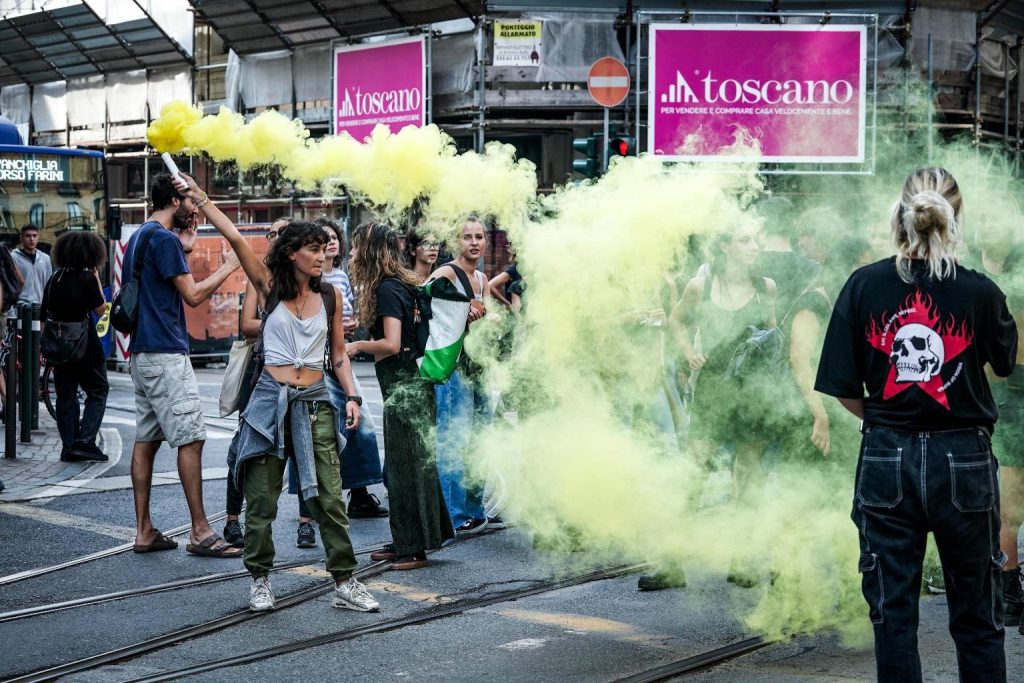 Proteste contro Meloni a Torino