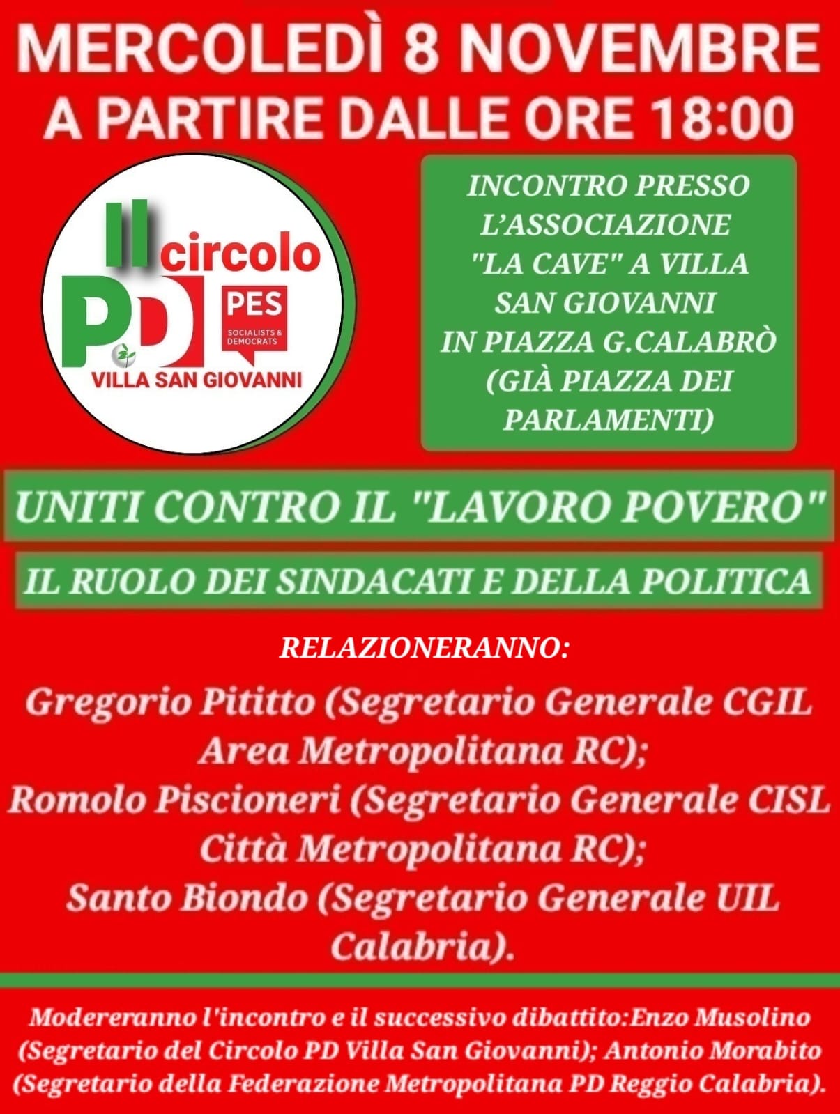iniziativa pd villa