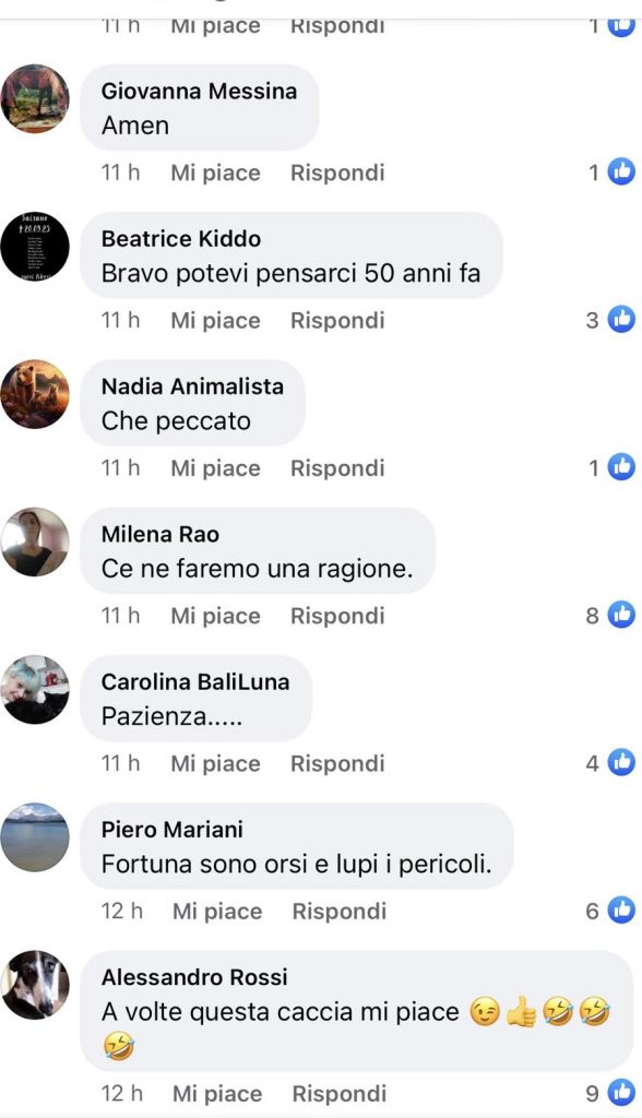 insulti cacciatore