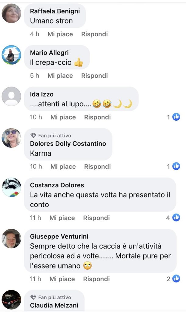 insulti cacciatore