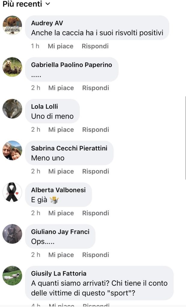 insulti cacciatore