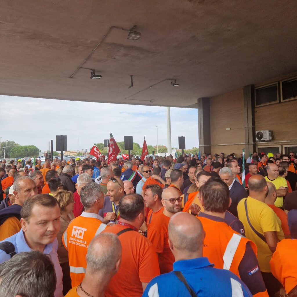 manifestazione porto gioia tauro