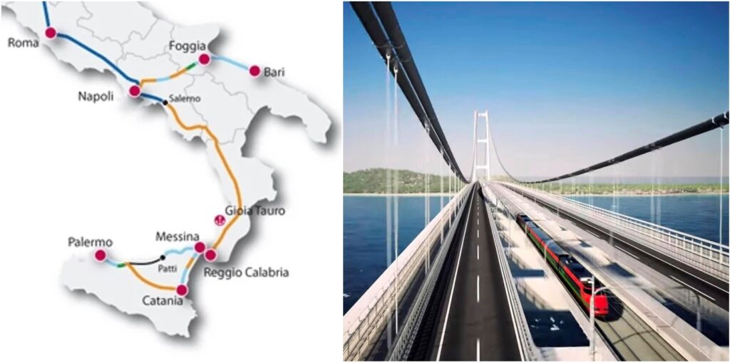 ponte sullo stretto alta velocità