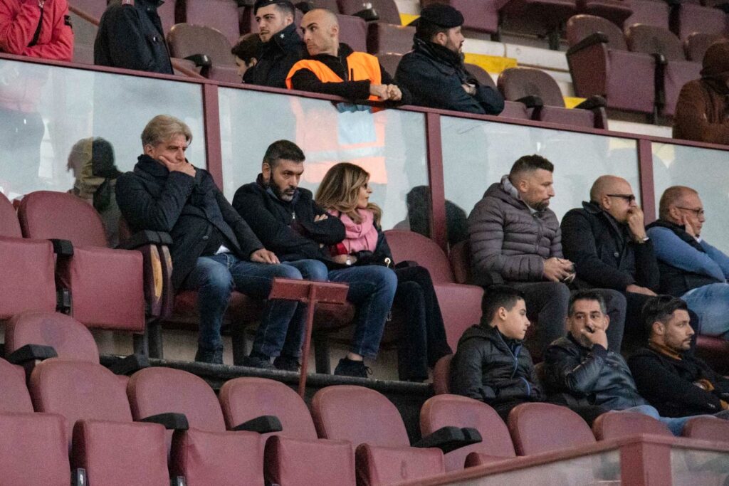 Bonanno Minniti Brunetti Praticò e Versace Tribuna coperta Reggina Fenice-Casalnuovo