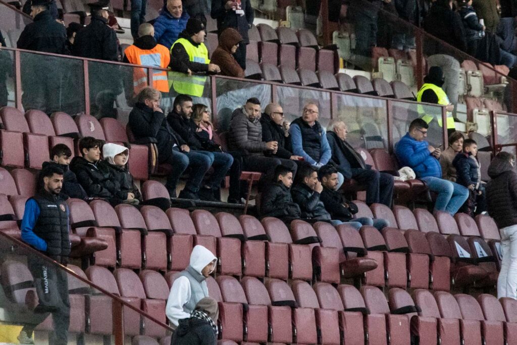 Bonanno Minniti Brunetti Praticò e Versace Tribuna coperta Reggina Fenice-Casalnuovo