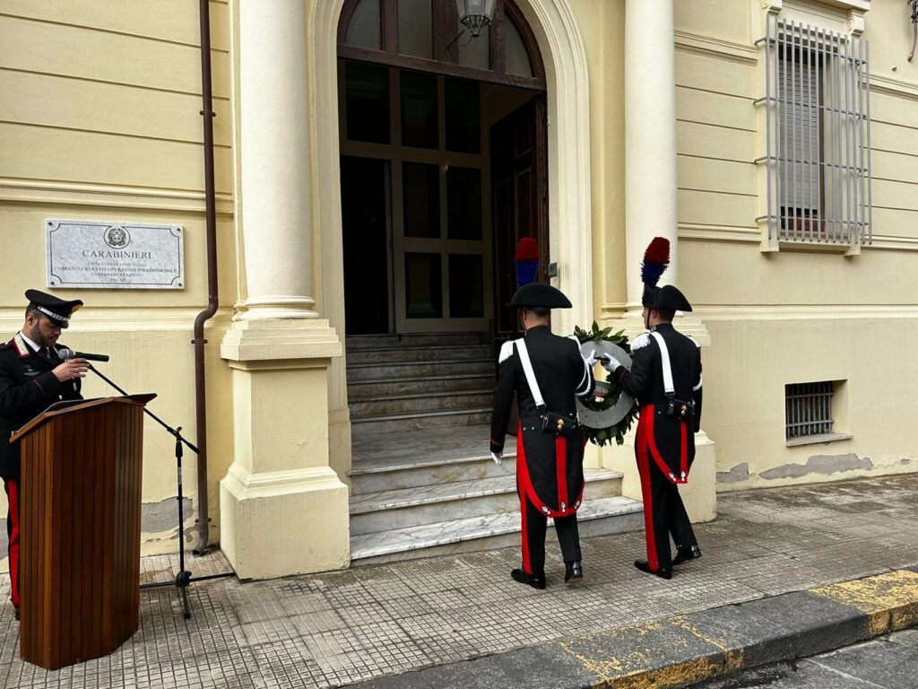 L’ARMA DEI CARABINIERI RICORDA A PALMI IL VICE BRIGADIERE DOMENICO INTRAVAIA
