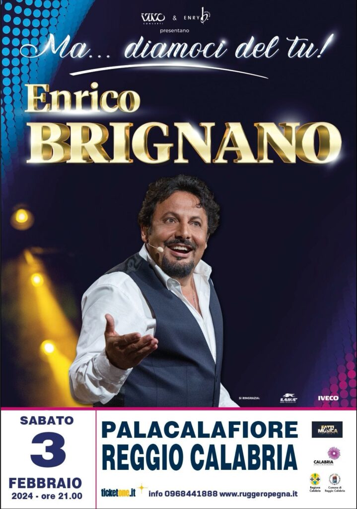 Locandina spettacolo Brignano a Reggio Calabria