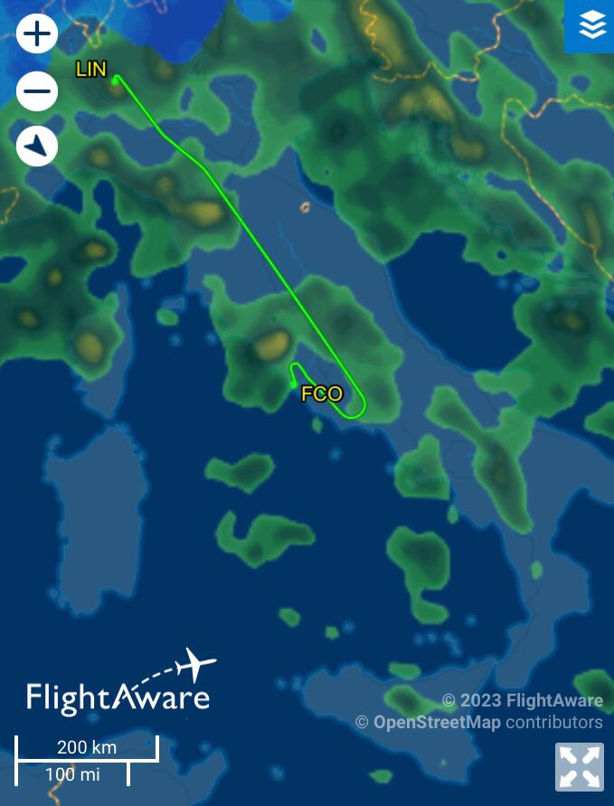 aereo milano reggio calabria