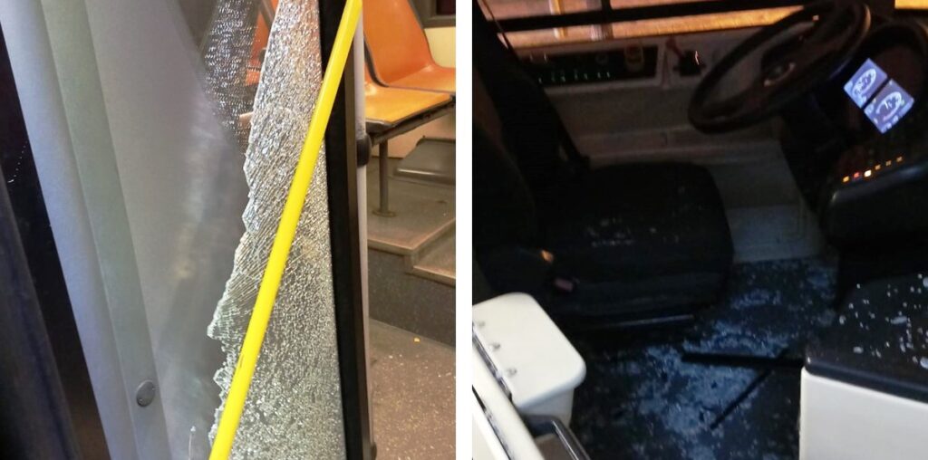 bus atam danneggiato tifosi trapani