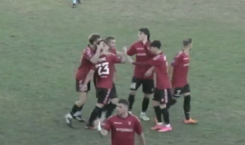 esultanza fenice al gol in casa dell'akragas