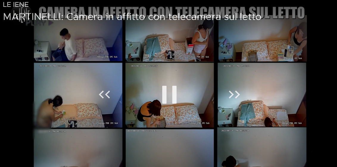 le iene microcamere sul letto