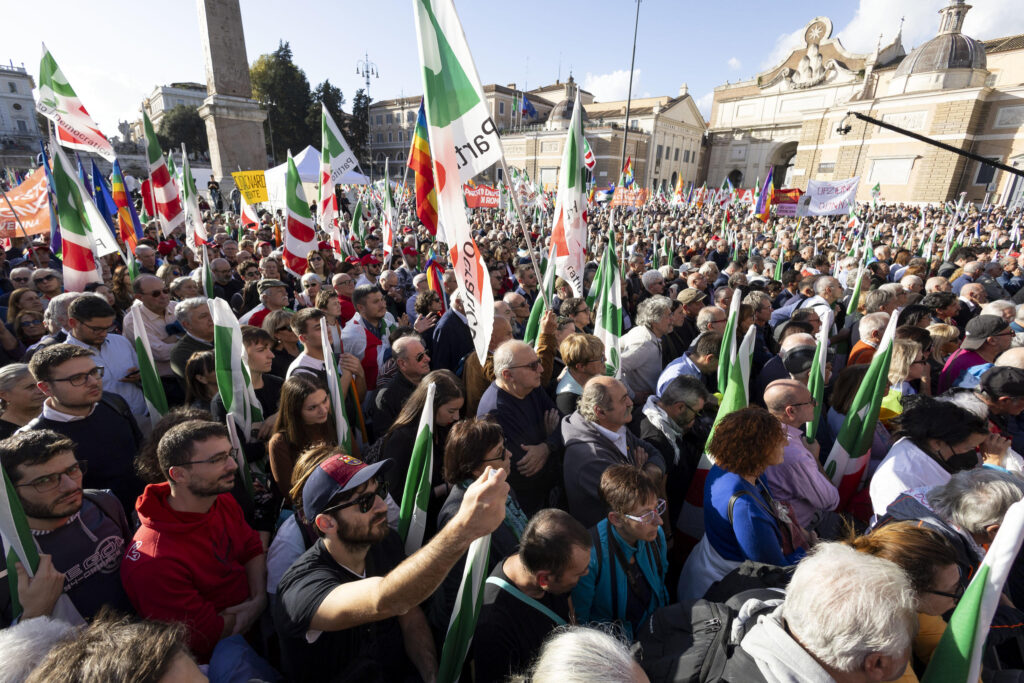 Manifestazione Pd