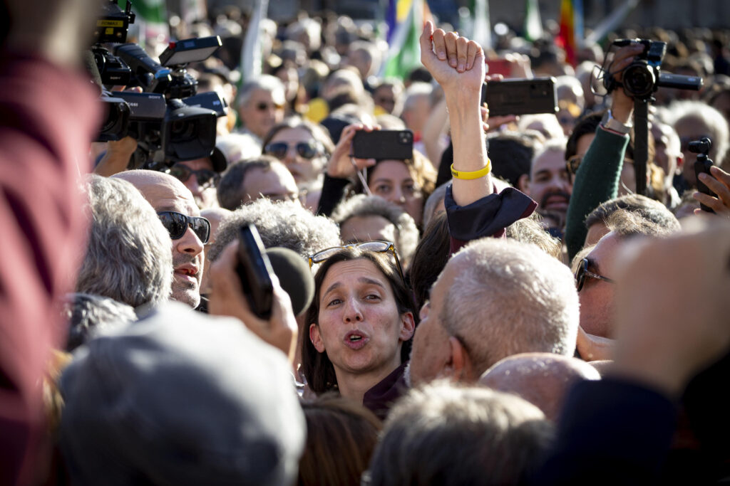 Manifestazione Pd