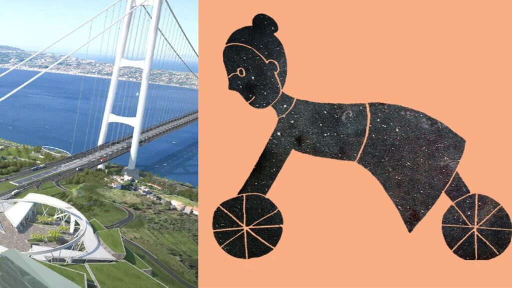 ponte sullo stretto nonna carriola