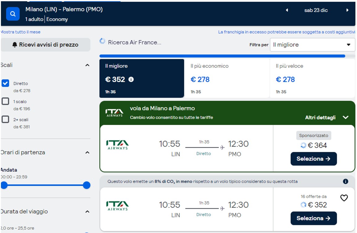 prezzi viaggi