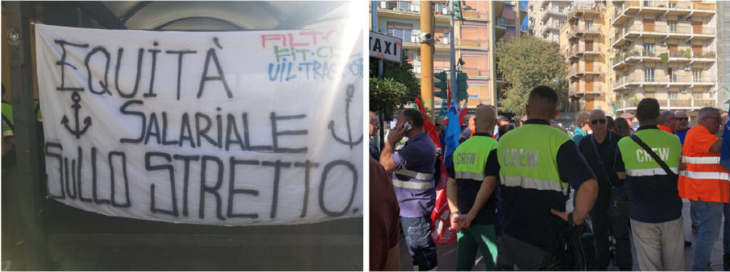 sciopero lavoratori caronte