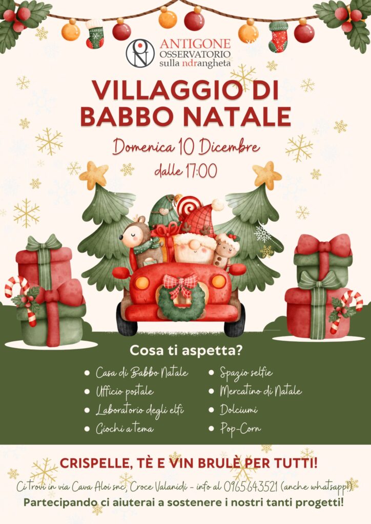 villaggio di babbo natale osservatorio sulla ndrangheta