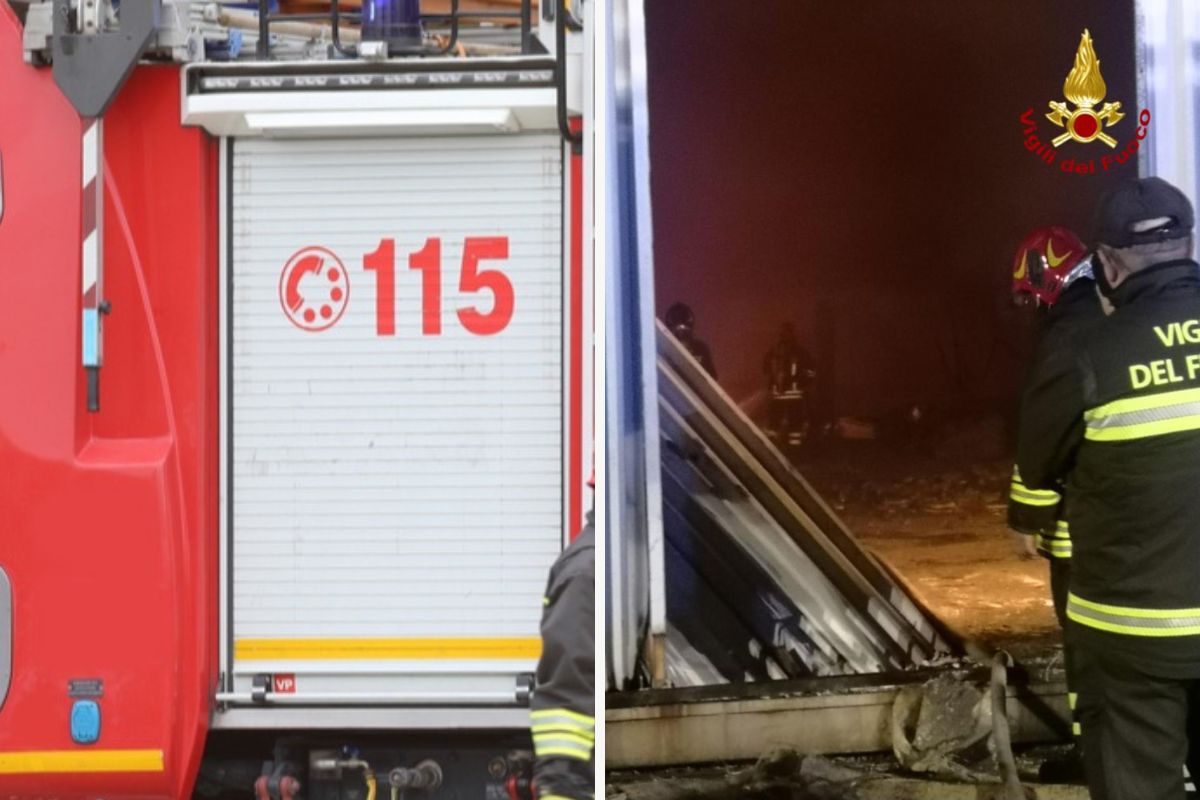 Incendio messina
