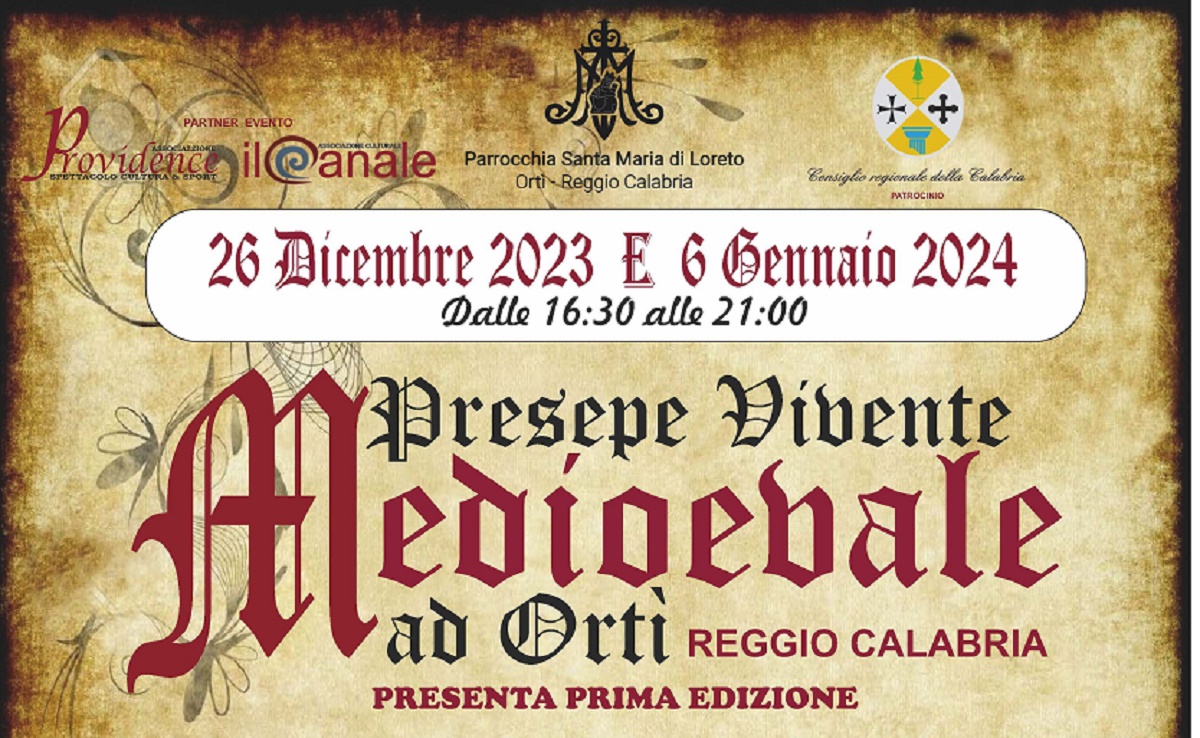 LOCANDINA PRESEPE VIVENTE MEDIOEVALE