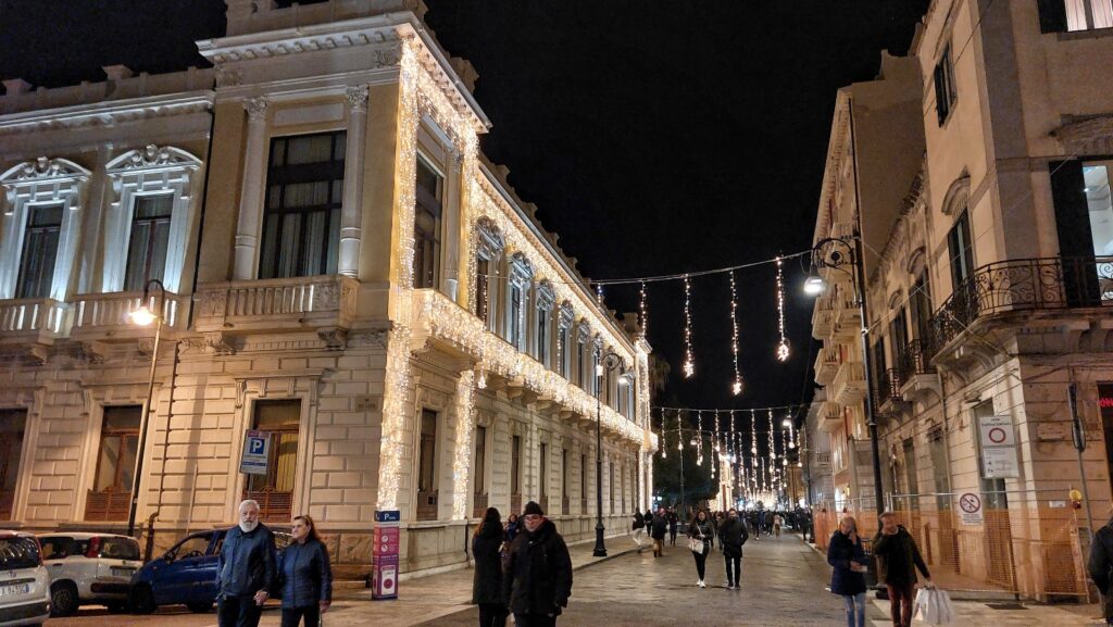 Luminarie natale reggio calabria 2023
