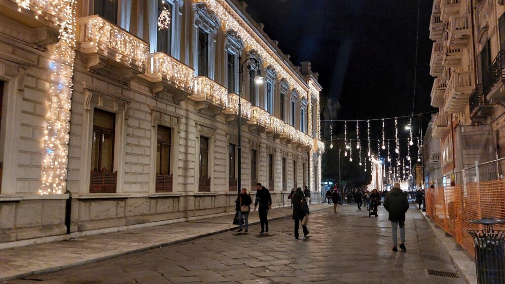 Luminarie natale reggio calabria 2023
