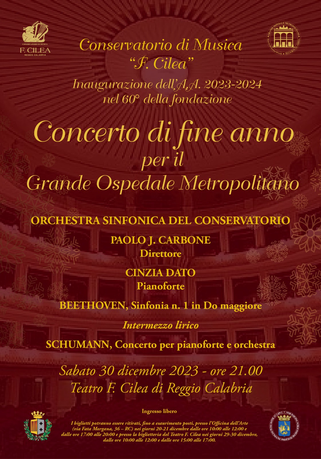 concerto Cilea fine anno