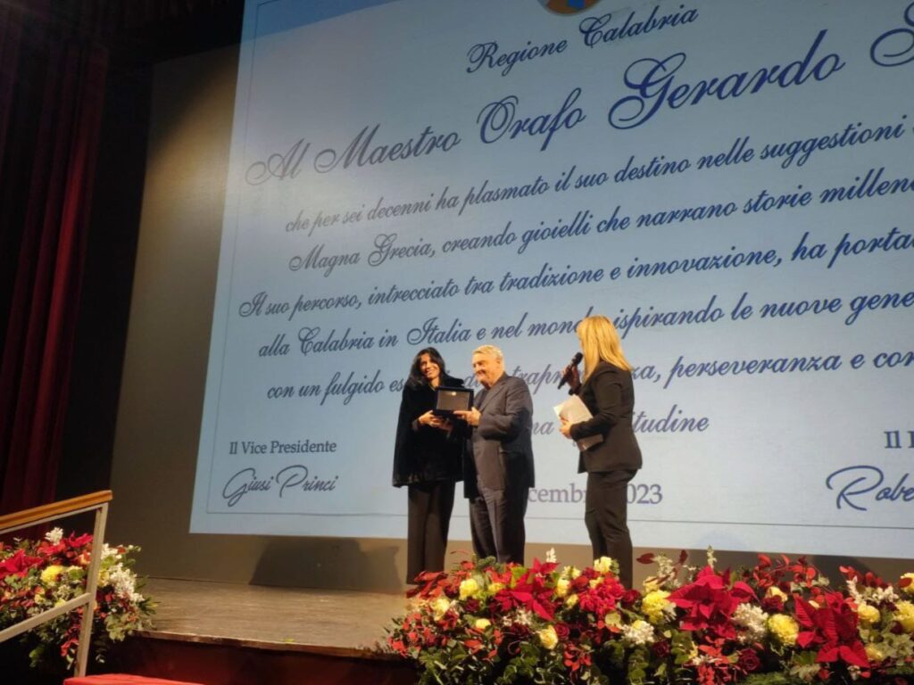 Premiazione Gerardo Sacco docufilm Bronzi