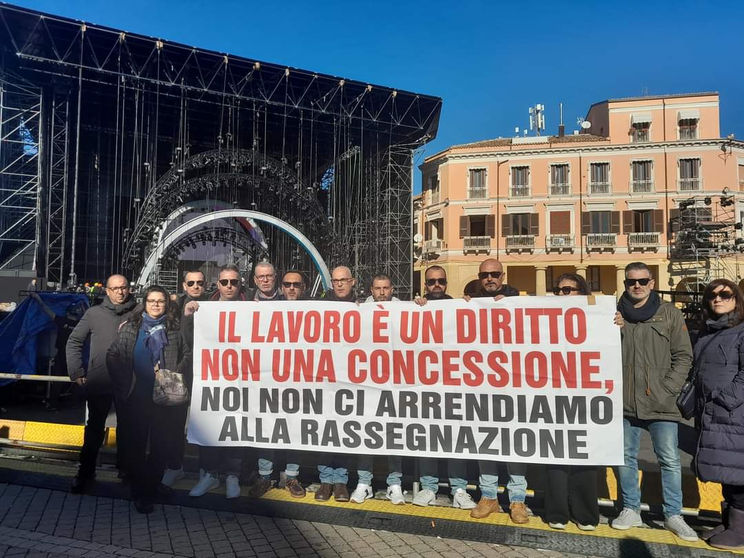 Protesta Abramo palco Rai
