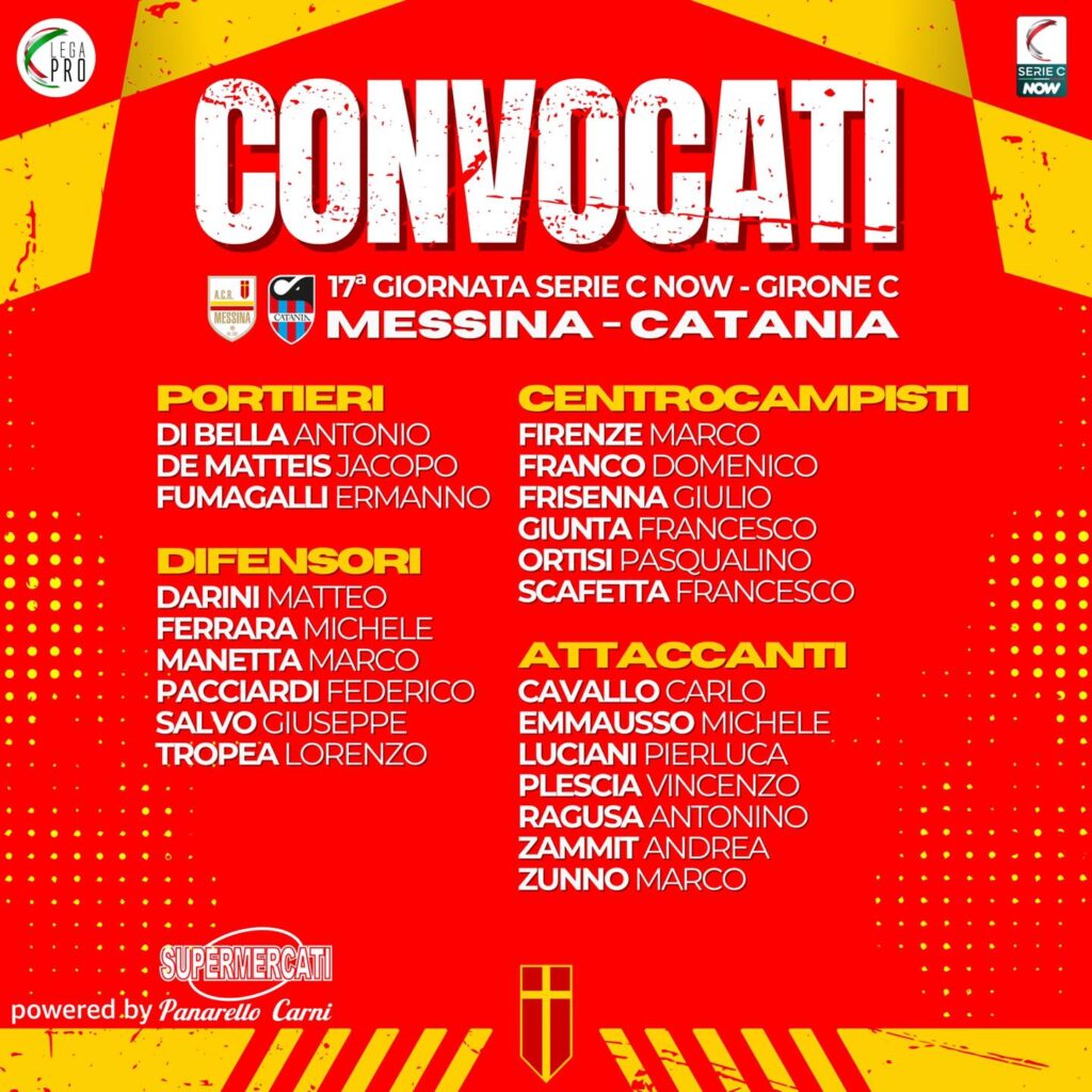 convocati messina