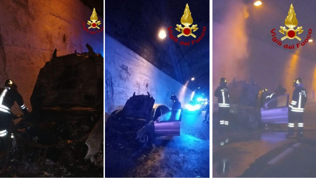 incendio auto messina