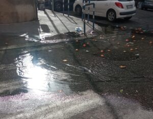 perdita d'acqua via cesare battisti