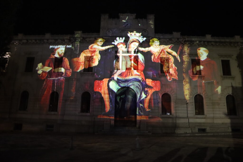 video mapping natale palazzo san giorgio