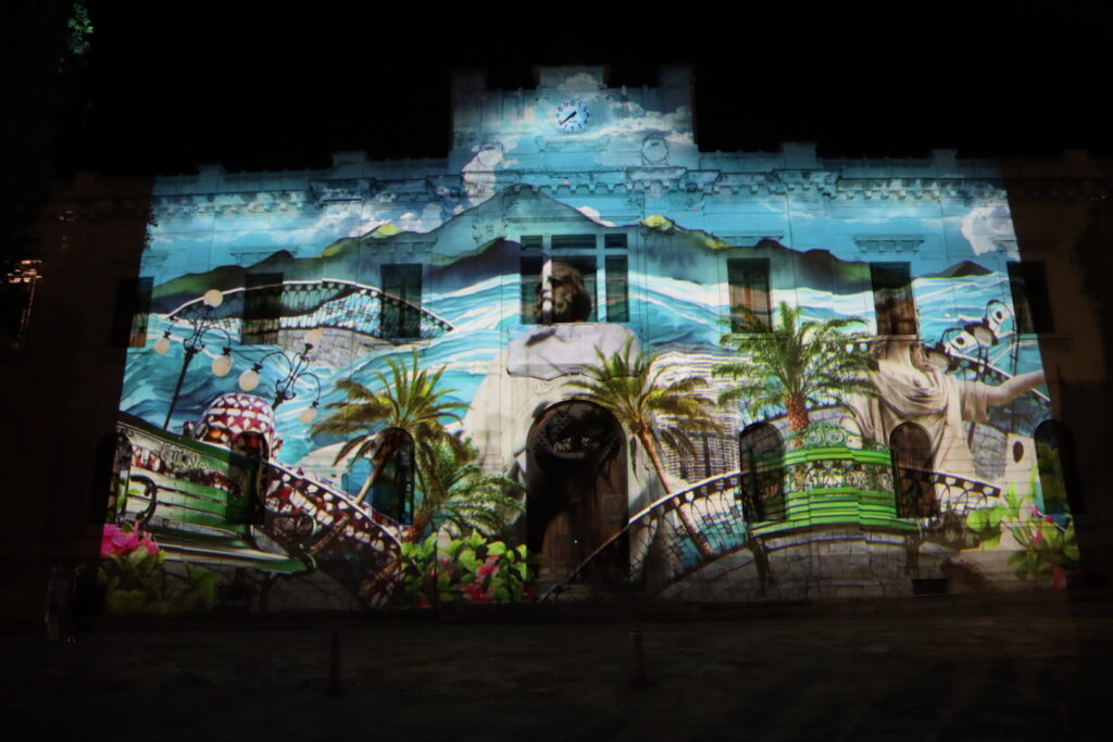video mapping natale palazzo san giorgio