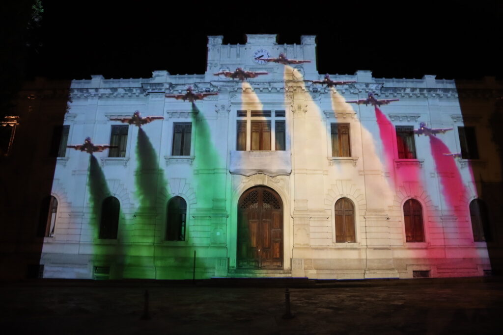 video mapping natale palazzo san giorgio