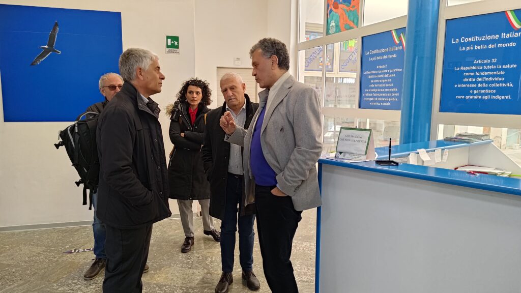 Stefano Consiglio, Presidente di Fondazione Con il Sud, in visita al Consorzio Macramè di Reggio Calabria