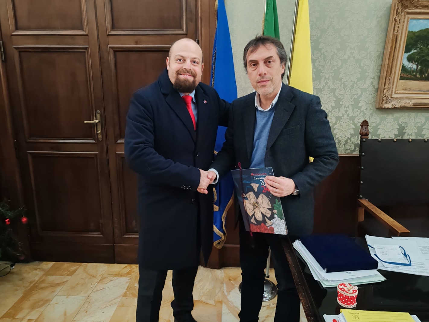 Segretario Fragiacomo e Sindaco Fiorita
