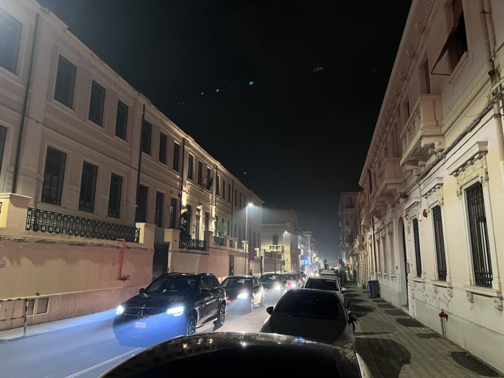 Visibilità ridotta Reggio Calabria centro per festa compleanno Reggina