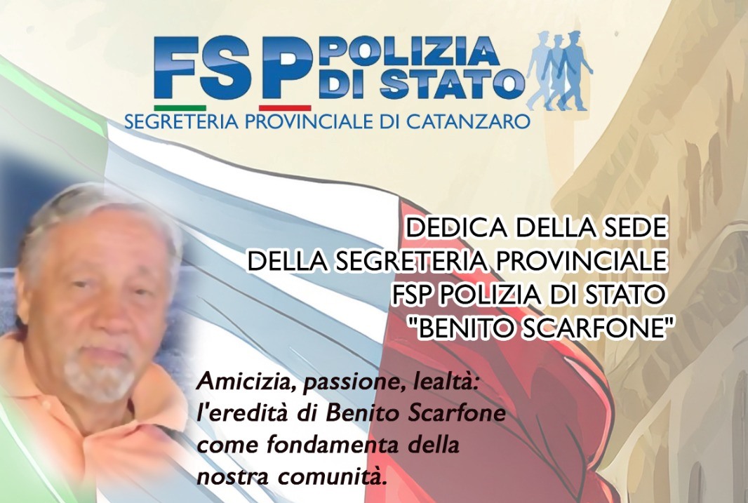 dedica sede Fsp Cz a Benito Scarfone