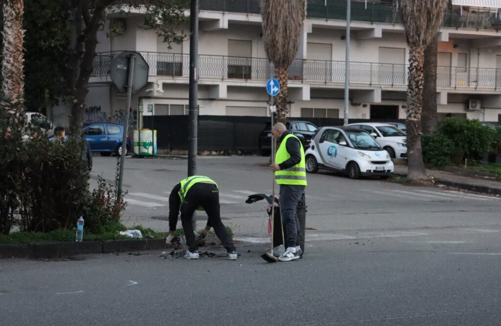 incidente viale calabria polizia municipale