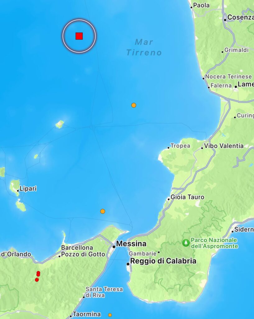 terremoto isole eolie