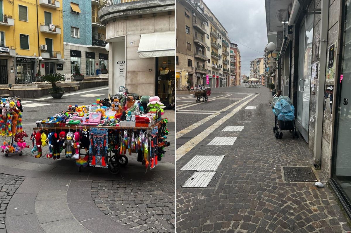 venditori ambulanti corso mazzini cosenza